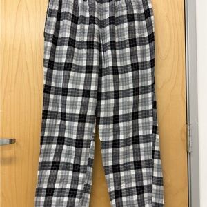 Nautica Black & Gray Plaid Lounge Joggers